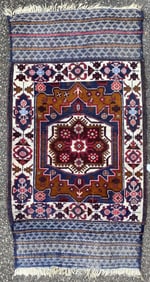 TRIBAL BALOUCH HAND KNOTTED RUG, 2.10 x 5.2 (86cm x 157cm)