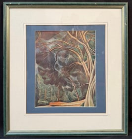 ANDRE DERAIN (1880-1954) LITHOGRAPH TITLED LA PINEDE, 18.0IN x 19.5IN (46cm x 49cm)