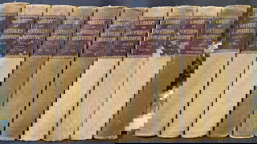 LIBRARY OF SOUTHERN LITERATURE, EDITION DELUXE, 10 VOLUMES, 1909