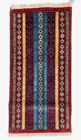 KAZAK HAND KNOTTED RUG, NEW – 1.8 x 3.6 (51cm x 107cm)