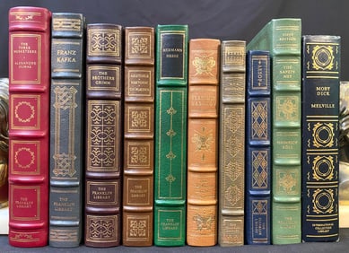 FRANKLIN LIBRARY OF GREEK, GERMAN AND EUROPEAN AUTHORS, 10 VOLUMES, 1980S