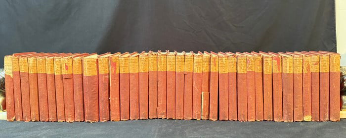 DICKENS WORKS, LARGE PAPER EDITION, 36 VOLUMES, 1867-1871