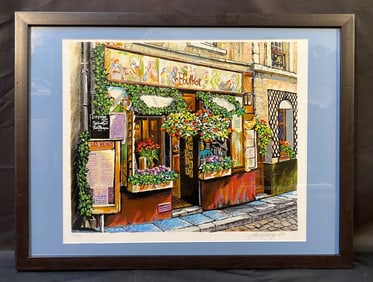 ARKADY OSTRISKY (1948-1988) HAND SIGNED, LIMITED EDITION GICLEE TITLED AU PETIT PRINCE, 18.5IN x