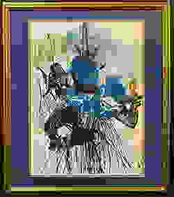 SALVADOR DALI (1904-1989) HAND SIGNED, LIMITED EDITION MIXED MEDIA LITHOGRAPH TITLED L’HOMME ET LA First Image