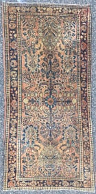 ANTIQUE PERSIAN SAROUK HAND KNOTTED RUG, 2.0 x 4.0 (61cm x 122cm)