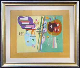 WASSILY KANDINSKY (1866-1944) LITHOGRAPH TITLED UNANIMITE, 18IN x 22IN (46cm x 56cm) (1 of 1)
