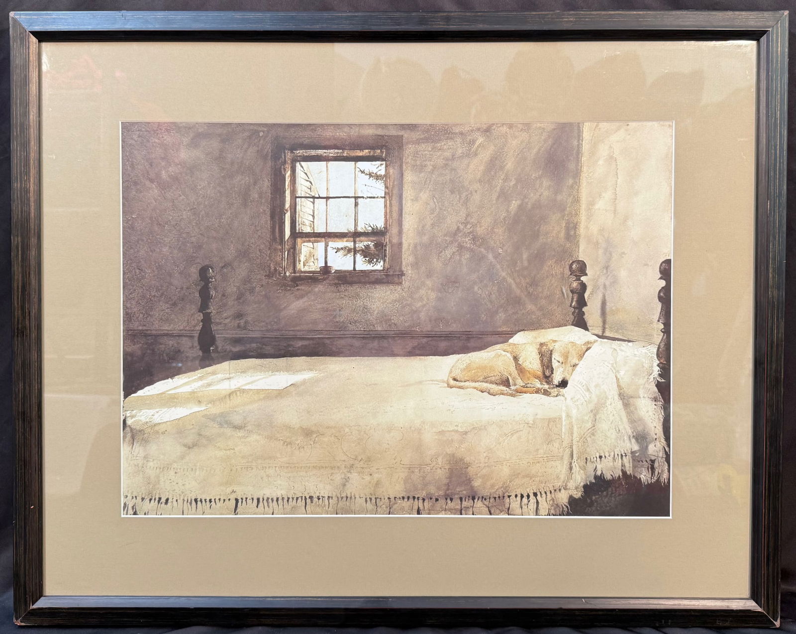 ANDREW WYETH (1948) LITHOGRAPH TITLED MASTER BEDROOM, 27IN X 34IN (69cm X 86cm) (1 of 3)