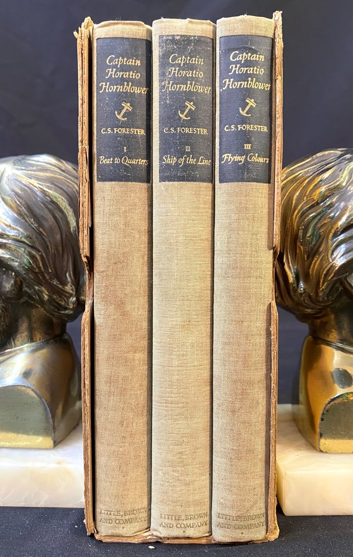 CAPTAIN HORATIO HORNBLOWER BY C.S. FORESTER, 3 VOLUME BOX SET, 1939 (1 of 4)