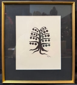 ALEXANDER CALDER (1898-1976) ORIGINAL LITHOGRAPH, 11.5IN x 13IN (29cm x 33cm)