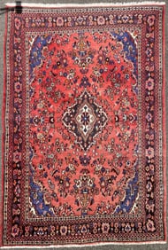 ANTIQUE PERSIAN HAMADAN HAND KNOTTED RUG, 6.11 x 10.5 (210cm x 314cm)