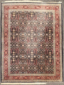 PERSIAN BIDJAR HAND KNOTTED RUG WITH 250+ KPSI, 7.2 x 9.2 (218cm x 279cm)