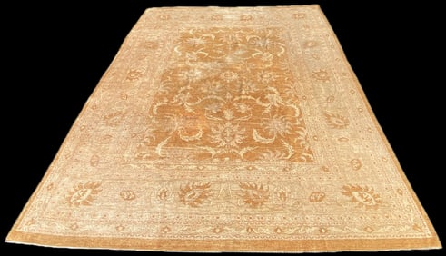 MANSION SIZED OUSHAK HAND KNOTTED RUG, 14.0 x 17.5 (427cm x 531cm)