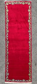 PERSIAN KASHAN HAND KNOTTED RUNNER, NEW, 3.4 x 10.5 (102cm x 317cm)