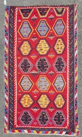 QASHQAI KILIM HAND KNOTTED RUNNER, 6.0 x 11.0 (183cm x 335cm)