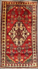 ANTIQUE PERSIAN LILIHAN HAND KNOTTED RUG, 5.5 x 9.10 (165cm x 300cm)