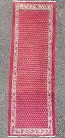 VINTAGE PERSIAN SARABAND MIR HAND KNOTTED RUNNER, 3.0 x 8.11 (91cm x 272cm)