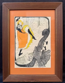 HENRI DE TOULOUSE-LAUTREC (1864-1901) ORIGINAL LITHOGRAPH TITLED JANE AVRIL, 12.5IN x 16.5IN (32cm x