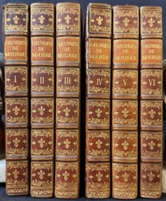 OEUVRES DE MOLIERE, 6 VOLUMES, 1823