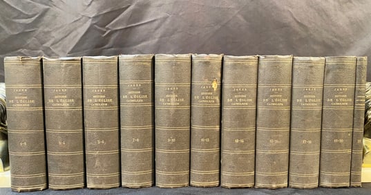 HISTOIRE DE L'ÉGLISE CATHOLIQUE EN FRANCE, 1862 - 11 VOLUMES