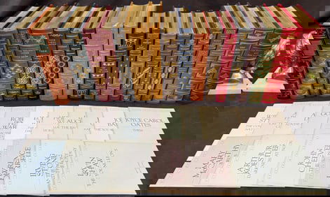 FRANKLIN LIBRARY FIRST EDITION, HAND SIGNED BOOKS SERIES, 19 VOLUMES, 1980S, VIDAL, MAILER, UPDIKE,