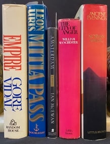 FIVE AUTHOR SIGNED BOOKS, FOUR ARE 1st EDITIONS