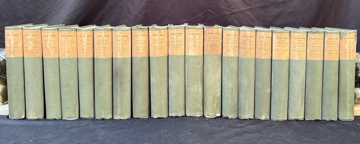 WORKS OF THOMAS CARLYLE, 20 VOLUMES, EDITION DE LUXE, 1884