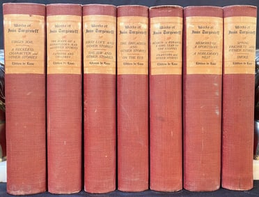 THE WORKS OF IVAN TURGENIEFF, 7 VOLUMES, 1903