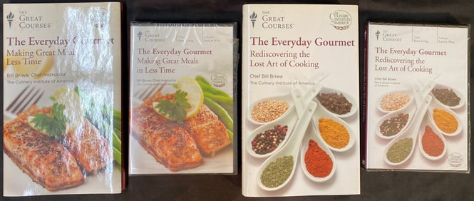THE GREAT COURSES SERIES, THE EVERYDAY GOURMET, REDISCOVERING THE LOST ART OF COOKING AND MAKING