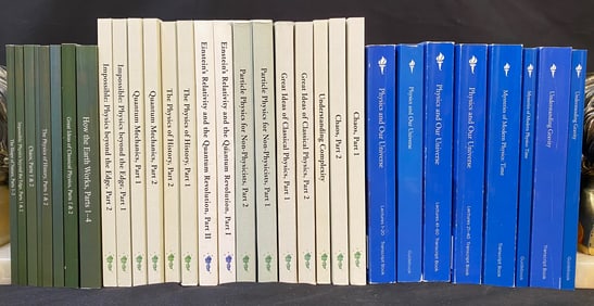 THE GREAT COURSES SERIES, 13 COURSES ON PHYSICS