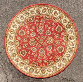 CAPEL JAIPUR HAND TUFTED RUG, 5.5 DIAMETER (165cm)