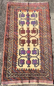 AFGHANI BALOUCH HAND KNOTTED RUG – 2.7 x 4.8