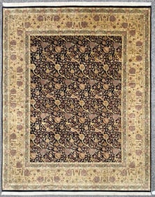 ISFAHAN HAND KNOTTED WOOL RUG WITH 250+ KPSI, NEW, 7.11 x 9.10 (241cm x 300cm)