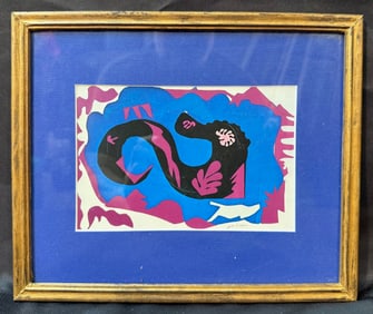 HENRI MATISSE (1869-1954) LITHOGRAPH TITLED LE DRAGON, 8.5IN x 10IN (21cm x 25cm)