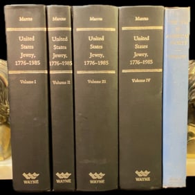 JUDAIC BOOK SET, 5 VOLUMES