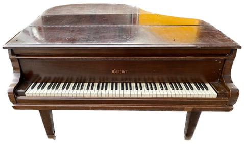CONOVER GRAND PIANO, 1921, 39IN x 57IN x 68IN