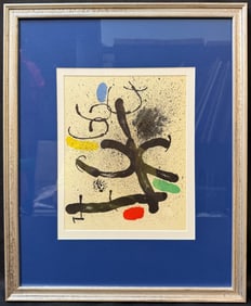 JOAN MIRO (1893-1983) ORIGINAL LIMITED-EDITION UNTITLED LITHOGRAPH, 1971, 17.5IN x 21.5IN (44cm x