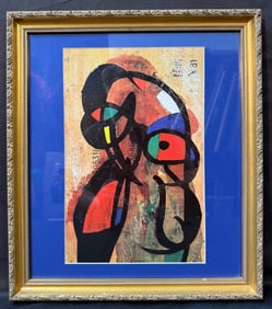 JOAN MIRO (1893-1983) ORIGINAL LIMITED-EDITION LITHOGRAPH TITLED PERSONNAGE DM42231, 16.5IN x 19IN