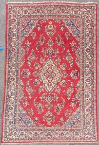 ANTIQUE PERSIAN SAROUK HAND KNOTTED RUG, 6.2 x 9.4 (188cm x 284cm)
