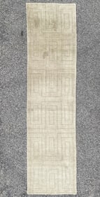 GABBEH HAND KNOTTED RUNNER, NEW, 2.6 x 10.0 (76cm x 305cm)