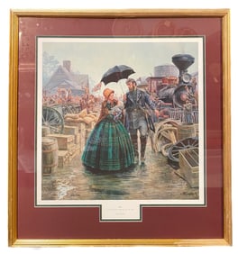 MORT KUNSTLER (1931) LIMITED EDITION CIVIL WAR LITHOGRAPH, HAND SIGNED AND TITLED JULIA – 26 IN x
