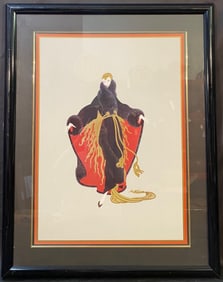 ROMAIN DE TIRTOFF, OR ERTE (1892-1990) SERIGRAPH ON PAPER TITLED FAUBORG ST. HONORE, 31IN x 40IN