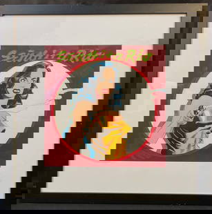 MEL RAMOS (1935-2018) LIMITED EDITION LITHOGRAPH TITLED SENORITA RIO WITH COA, 25IN x 25IN (64cm x: Limited edition lithograph by celebrated Californian artist Mel Ramos (1935-2018). It is a limited edition of 2000 and is part of the 1964 One Cent Life. It measures 25 inches x 25 inches, and it is p