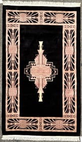 ART DECO HAND KNOTTED 90 LINE RUG, 5.4 x 8.9 (163cm x 267cm)