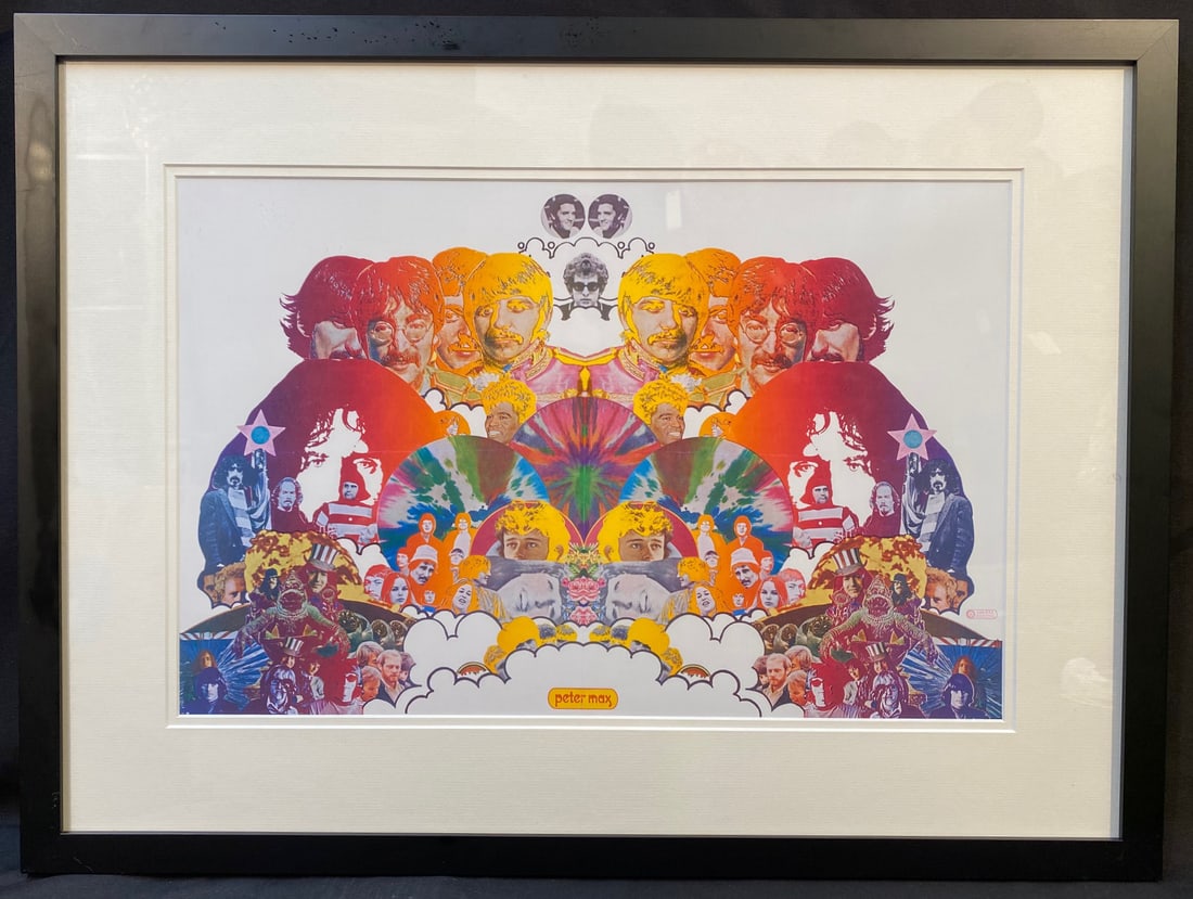 PETER MAX (BORN 1937) ORIGINAL LITHOGRAPH TITLED AUDIO DNA, 20.5IN x 28IN (52cm x 71cm) (1 of 3)