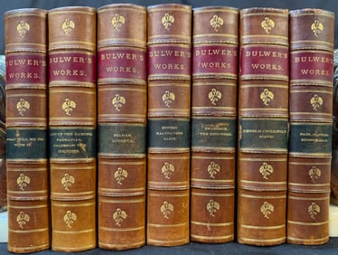 BULWER’S WORKS, 7 VOLUMES, 1858