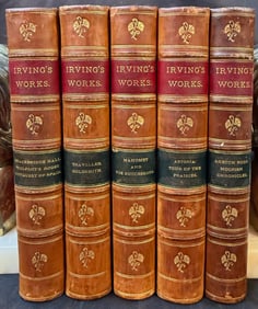 IRVING’S WORKS, 5 VOLUMES, 1858