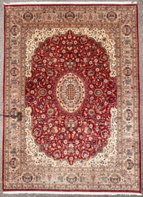 PERSIAN ISFAHAN HAND KNOTTED RUGWITH 200+ KPSI, 8.2 x 11.5 (249cm x 348cm)