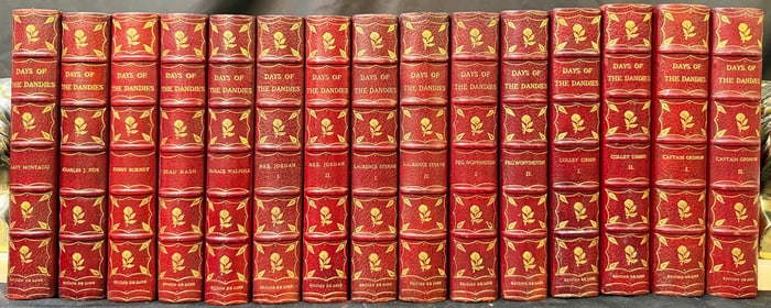 DAYS OF DANDIES BOOK SET BY MARY WORTLEY MONTAGU, 15 VOLUMES, 1900