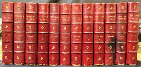 THE WORKS OF ALFRED, LORD TENNYSON, 12 VOLUMES, 1895