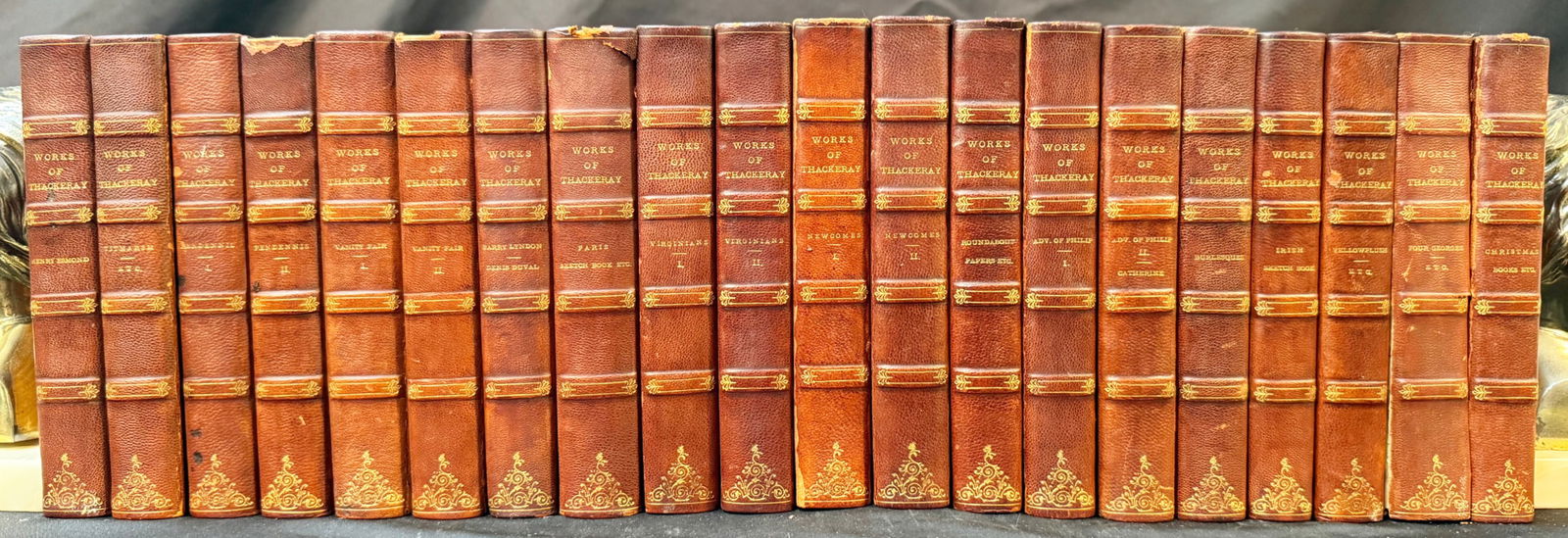 COLLECTION OF WORKS OF WILLIAM MAKEPEACE THACKERAY, 20 VOLUMES, 1852 (1 of 11)